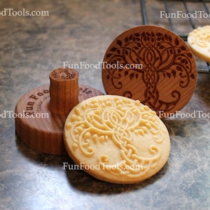 Celtic Tree 2.5 inch Wood Cookie Stamp Mold CS-060