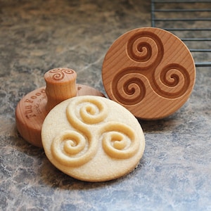 Triskelion 2.5 inch Wood Cookie Stamp Mold CS-119