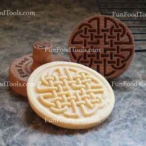 Celtic Square 2.5 inch Wood Cookie Stamp Mold CS-068