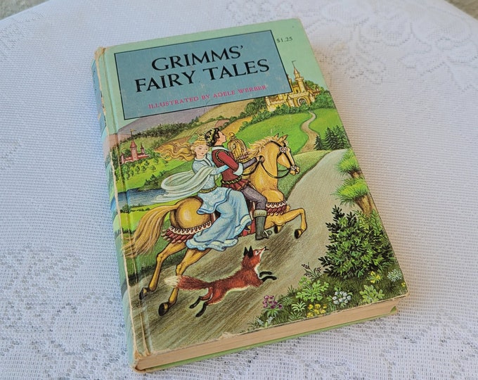 Grimms' Fairy Tales by the Brothers Grimm, Vintage Hardback Book