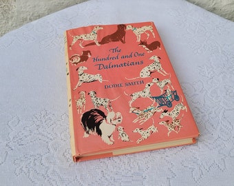 The Hundred and One Dalmatians, Dodie Smith, 1957 Book Club 1st American Edition, The Viking Press, Vintage Pink Book, 101 Dalmatian Dogs