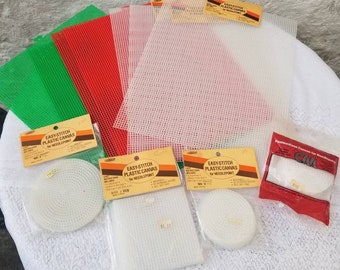 Mesh Plastic Canvas for Needlepoint Supplies, Round Needlepoint Canvas, Square Mesh Canvas Supply, Circles, Sheets, CHOICE