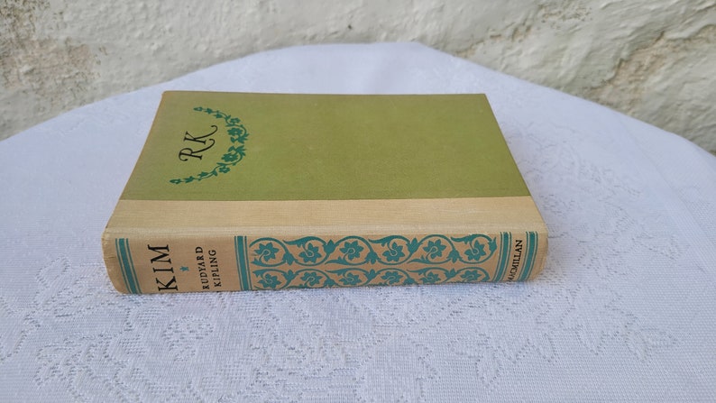 Kim by Rudyard Kipling, Vintage Hardback Book, Macmillan & Co. image 3