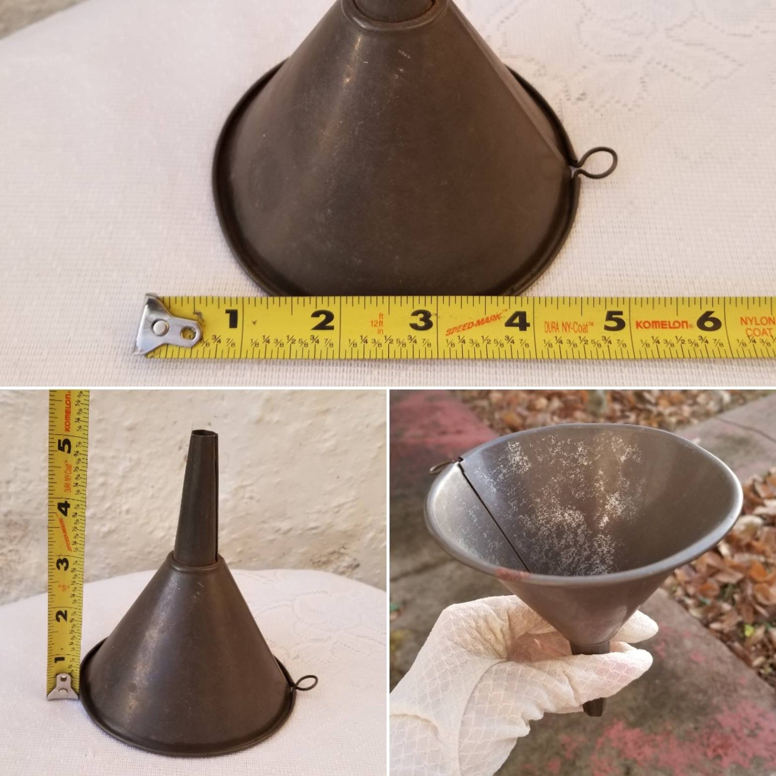 Vintage Metal One & Two Cup Hand Sifter Tart Master Pastry Etsy