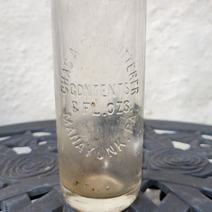 Manayunk PA Glass Bottle, Vintage Beer Soda Bottle, Chas. A. Schlotterer image 2