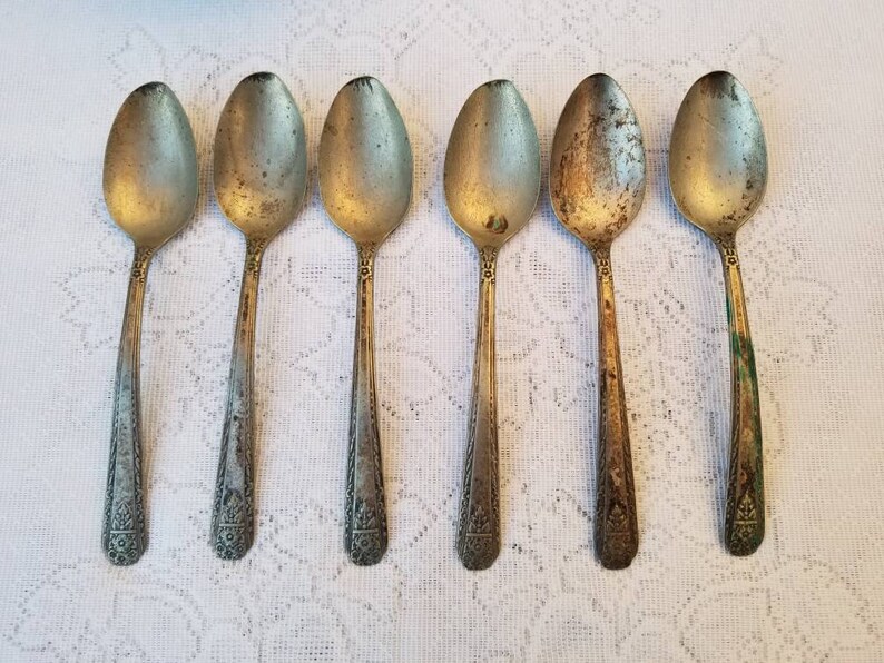 Vintage Madison Silver Plate Spoons Oneida 1938 Pandora Etsy