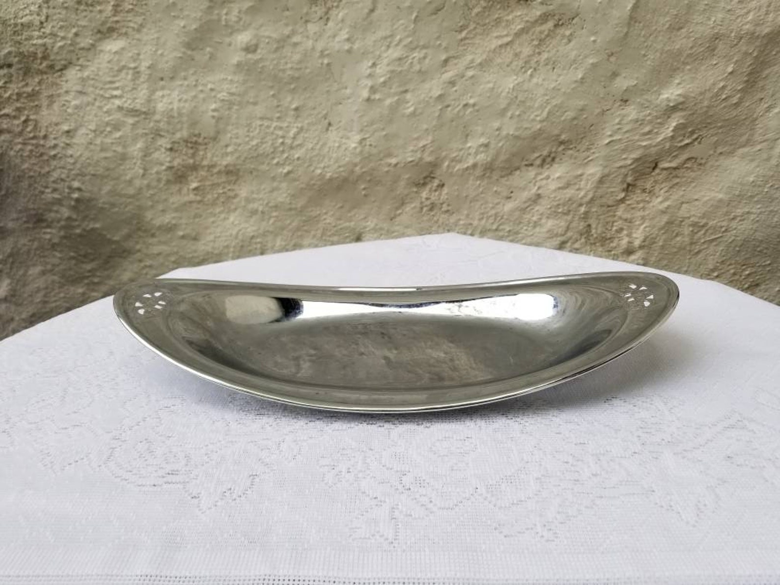 Farberware Serving Tray Pickle Relish Dish Chrome Colored Etsy