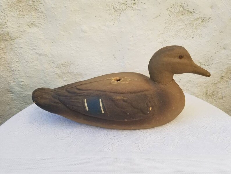 Animal Trap Co. Duck Decoy Victor Verilite Paper Mache Duck Etsy