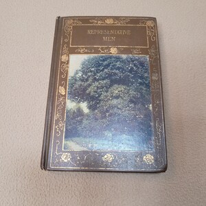 Representative Men, Ralph Waldo Emerson, Antique Hardback Book, Henry Altemus Co.