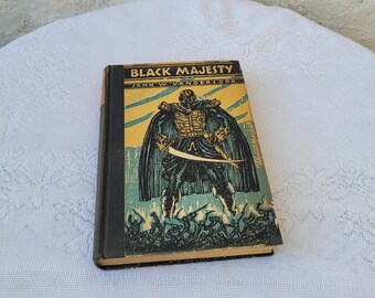 Black Majesty, John W. Vandercook, Vintage Hardback Book, 1928 Harper & Brothers, First Edition, Illustrated, Mahlon Blaine
