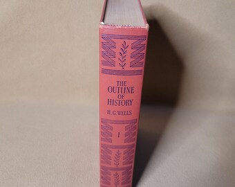 The Outline Of History, Volume I, H.G. Wells, Vintage Hardback Book, 1956 Garden City Books
