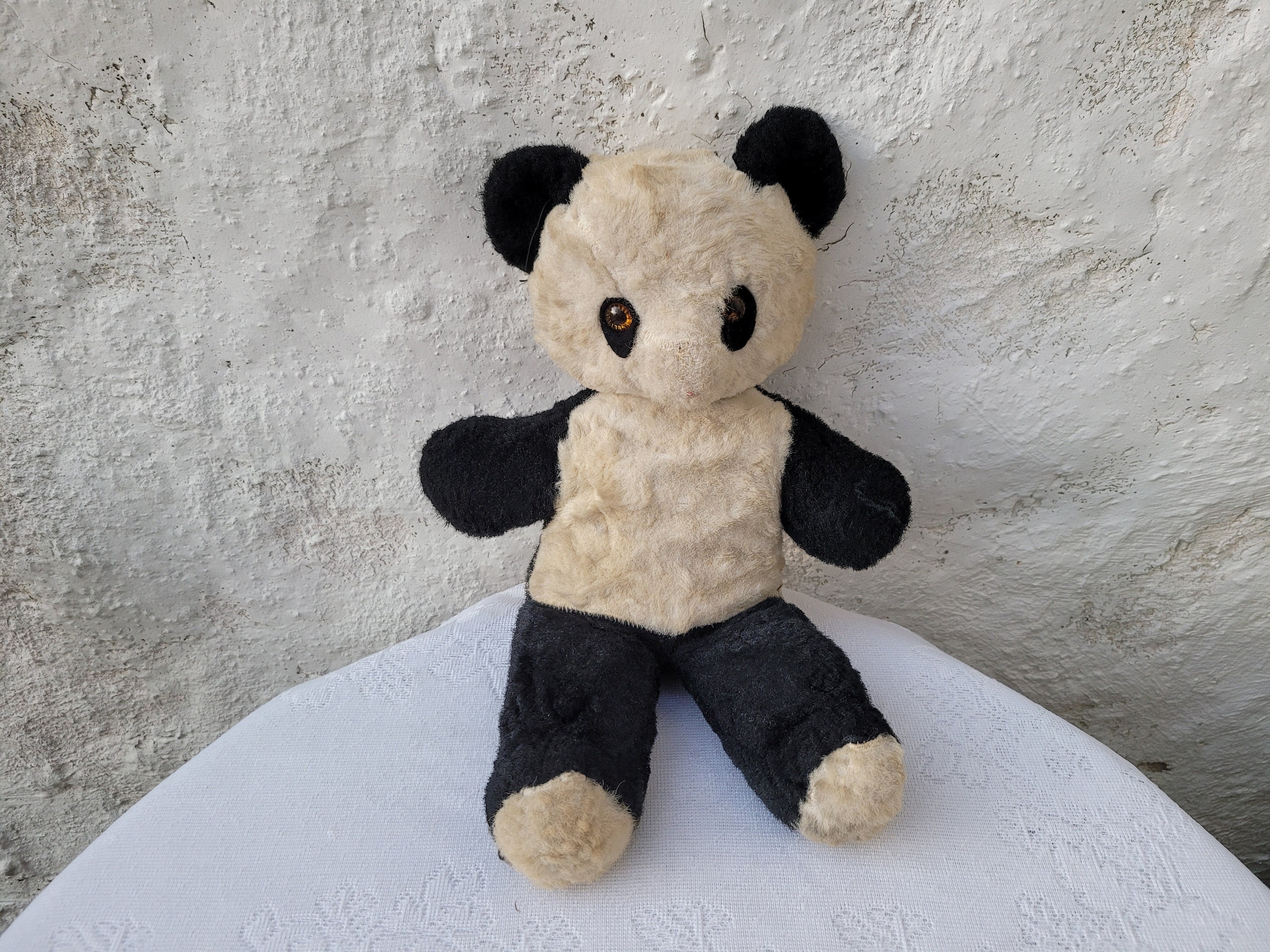 Bonnet Panda Péruvien pour Bébé l Cadeau Panda l Pyjama Panda Shop
