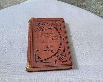Cooper's Leather-Stocking Tales Household Edition, The Pathfinder or The Inland Sea, J. Fenimore Cooper, Antique Book, 1876