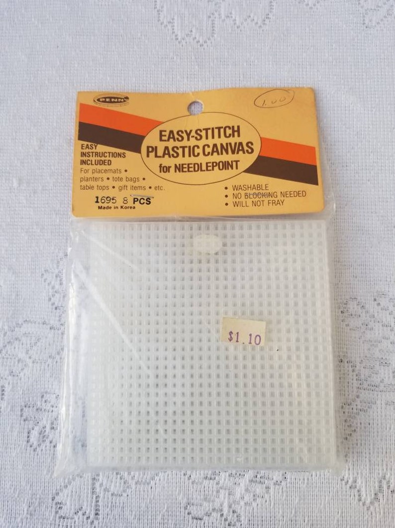Mesh Plastic Canvas for Needlepoint Supplies Round Etsy