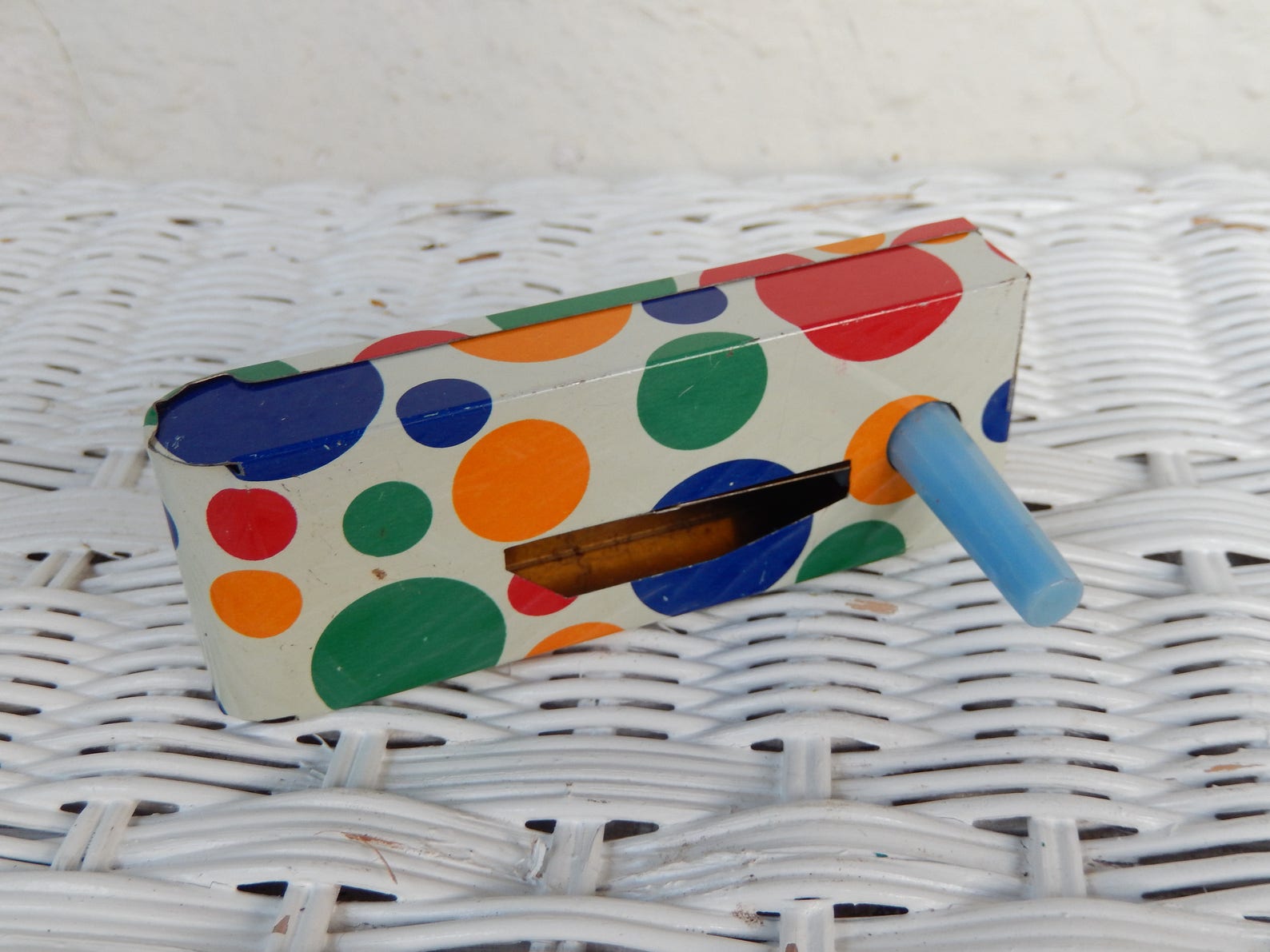 Vintage Metal Noisemaker Party Toy Polka Dot New Years Eve Etsy