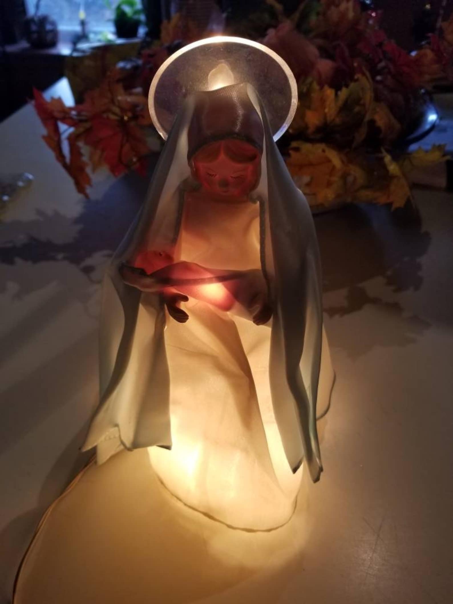 Blessed Mother Virgin Mary Holding Baby Jesus Christmas Tree | Etsy