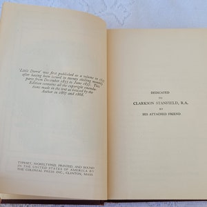 Little Dorrit, Charles Dickens, Parts One and Two, Volume X, ClearType Edition, Books Inc., Vintage Hardback Book, Illustrated image 6