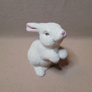 Vintage Ceramic Textured Easter Bunny Rabbit Snowbunnies Department 56 Style Snowbunny Dept Figure