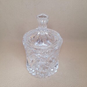 Vintage Vincennes by Cristal D'Arques Durand France Crystal Lidded Sugar Bowl Jar