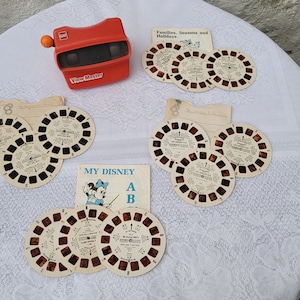 CHOICE of Red 1980s Viewmaster Viewfinder, Walt Disney Reels, Families Seasons Holidays, The Shaggy D.A., For The Love of Benji, ABC's