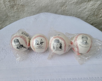 Major League Baseball Players Facsimile Signed Baseballs, Nolan Ryan, Dave Hollins and Lenny Dykstra, Curt Schilling & Mariano Duncan CHOICE