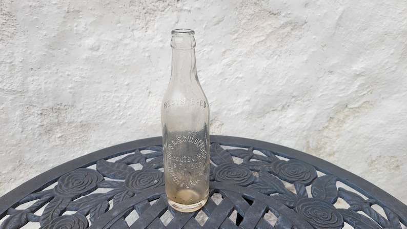 Manayunk PA Glass Bottle, Vintage Beer Soda Bottle, Chas. A. Schlotterer image 1