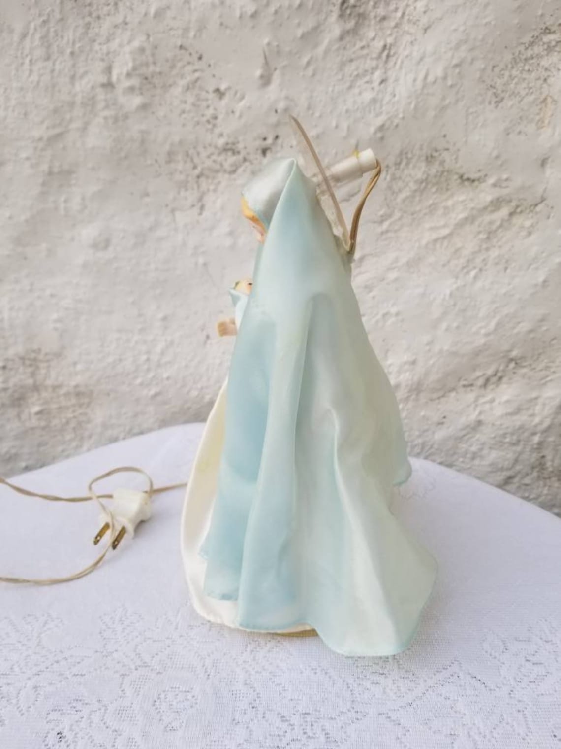 Blessed Mother Virgin Mary Holding Baby Jesus Christmas Tree Etsy