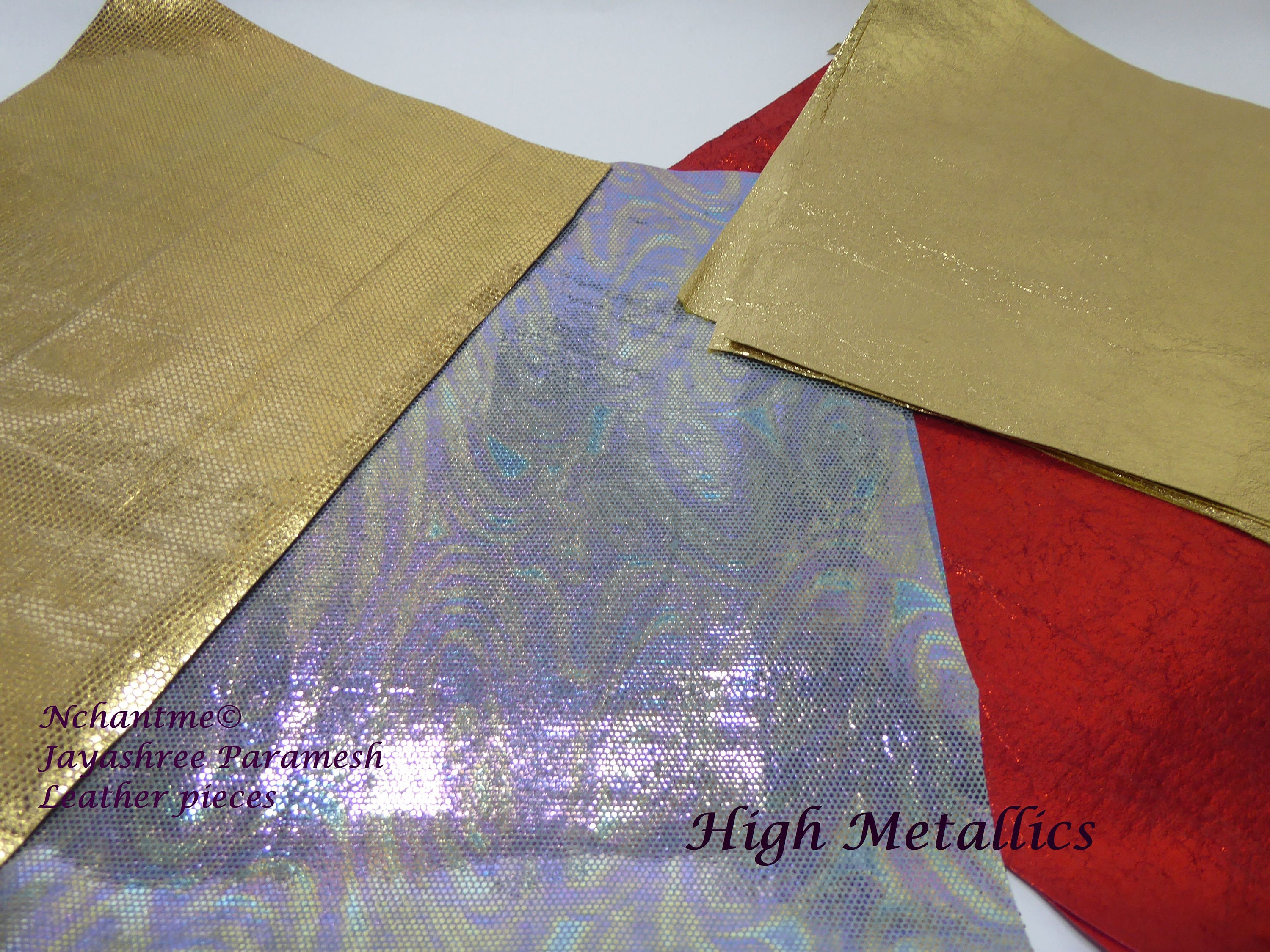 metallic leather paint