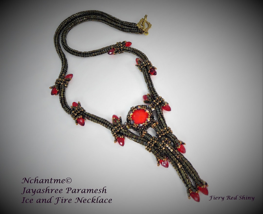 Ice and Fire Necklace Tutorial Instant Download - Etsy