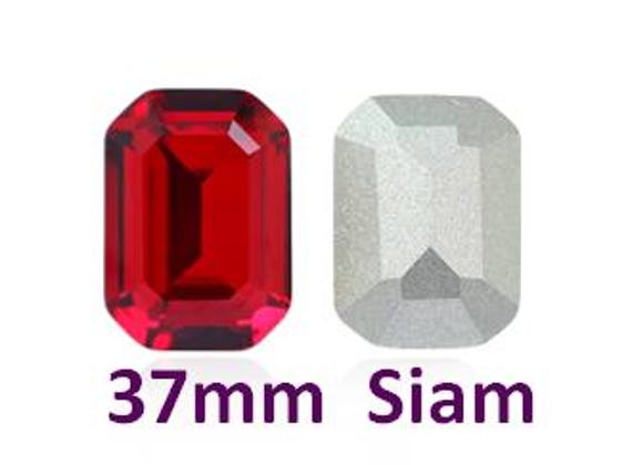 Octagon Glass Stone 37mm