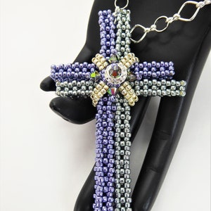 Double Cross Pendant Tutorial Instant Download