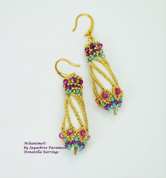 Donatella Earrings Tutorial Instant Download