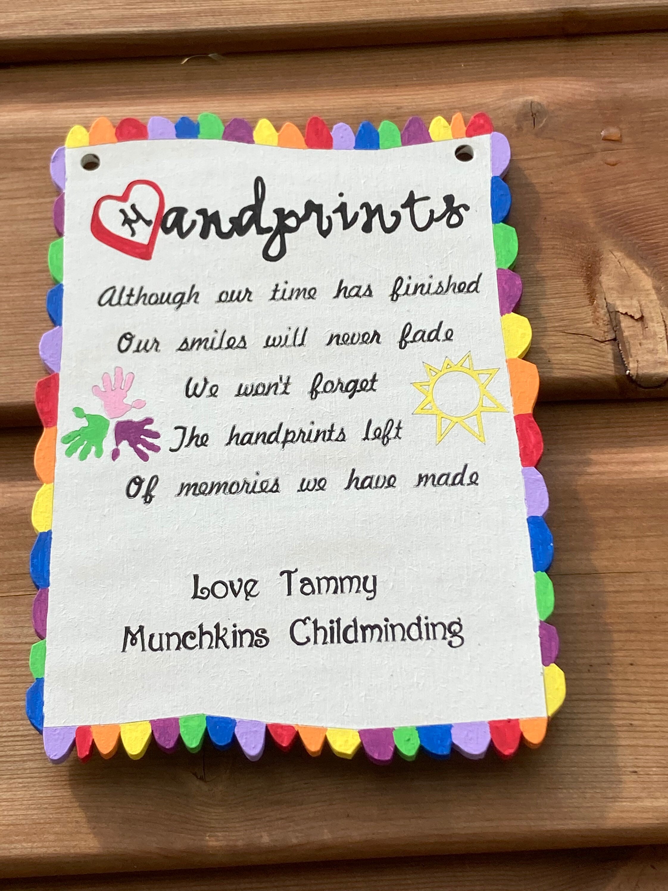 Personalised Childminders Nursery Leavers Gift Teacher Gift Etsy UK