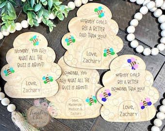 Mother’s Day Gift, Father’s Day gift, Grandparent’s Gift, Refrigerator magnets, personalized refrigerator magnets, bee magnet, bee gift