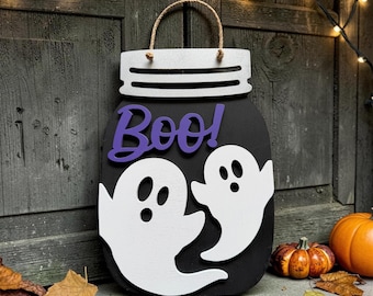 Handmade Halloween Wood Decor | Choose Your Design | Pumpkin, Ghost, Mummy, Frankenstein | Halloween Door Decor | Fall Decor