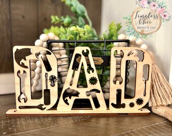 Dad Sign: Fisherman, Mechanic, Handyman Gift