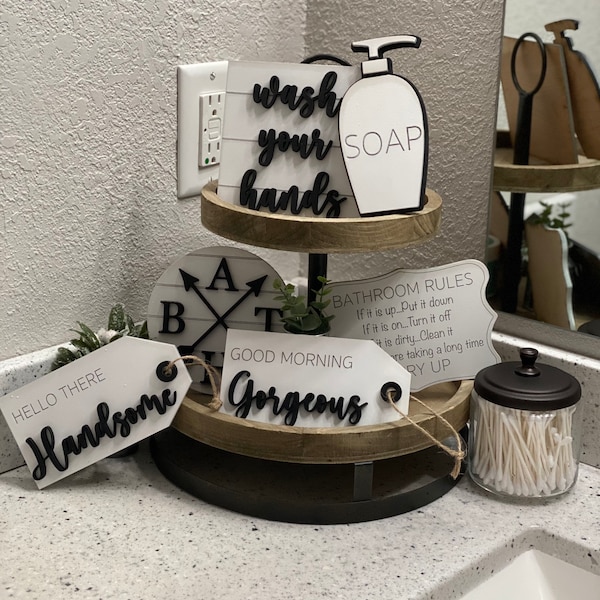Bathroom Tray - Etsy
