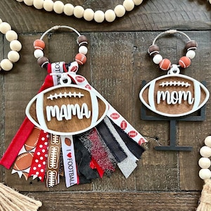Personalized Football Bag Charm: Bogg Bag Tassel, Sports Tag