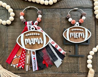 Personalized Football Bag Charm: Bogg Bag Tassel, Sports Tag