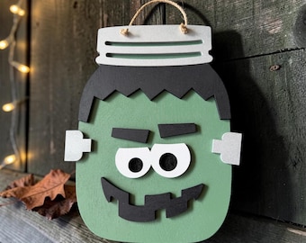Handmade Halloween Wood Decor | Choose Your Design | Pumpkin, Ghost, Mummy, Frankenstein | Halloween Door Decor | Fall Decor