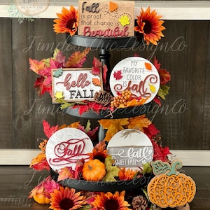 Fall Tiered Tray Decor, Thanksgiving Tiered Tray, Autumn Tiered Tray, Fall Sign, Fall Tier Tray, 3 Tier Tray Decor, Fall Decor, Autumn Decor