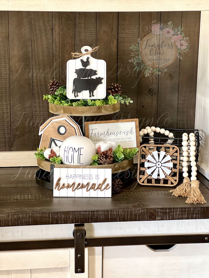 Tier Signs Farmhouse Tiered Tray, Farmhouse Tier Tray, Farmhouse Signs, Farmhouse ...