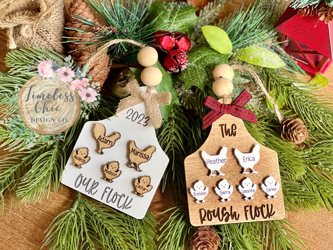 Chicken Ornament, Christmas Tree Ornament, Christmas Ornament, Chicken