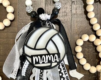 Personalized Volleyball Bag Charm: Bogg Bag Tassel, Bookbag Tag