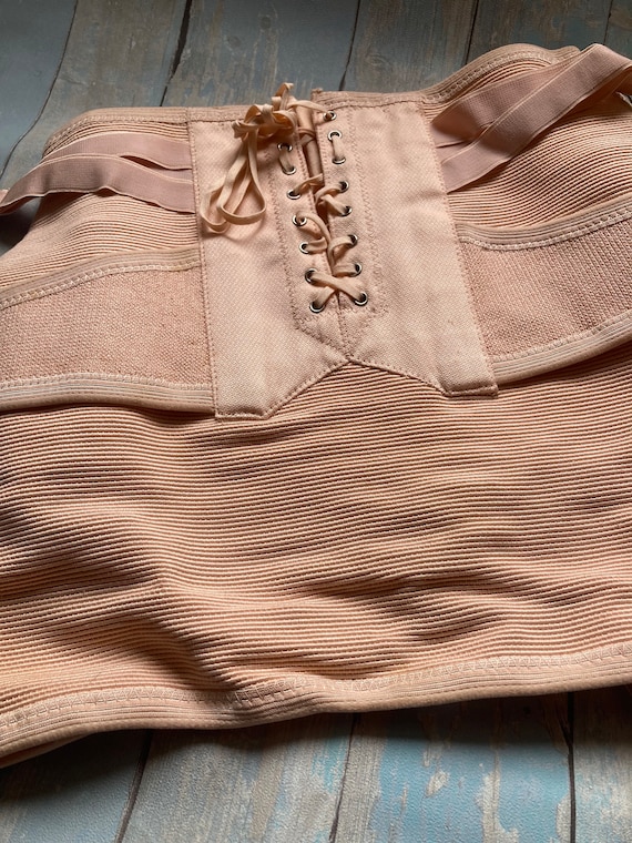 Vintage girdle, unworn with original box retro medical girdle, firm body  shape wear, suspender girdle, size 46