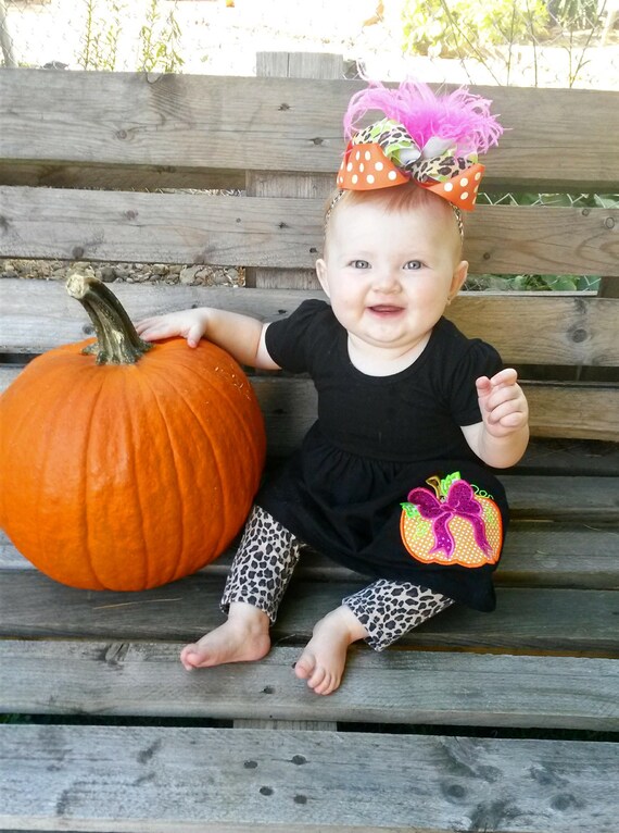 baby girls sparkly pumpkin dress halloween dress fall | Etsy