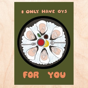 OYS FOR YOU - Karta Oyster - Karta Punny Food - Karta Punny Love - Karta Love Oyster