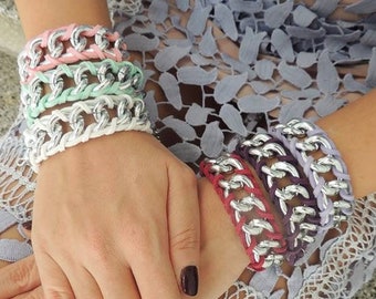 Bracciale a catena Chunky, grande braccialetto