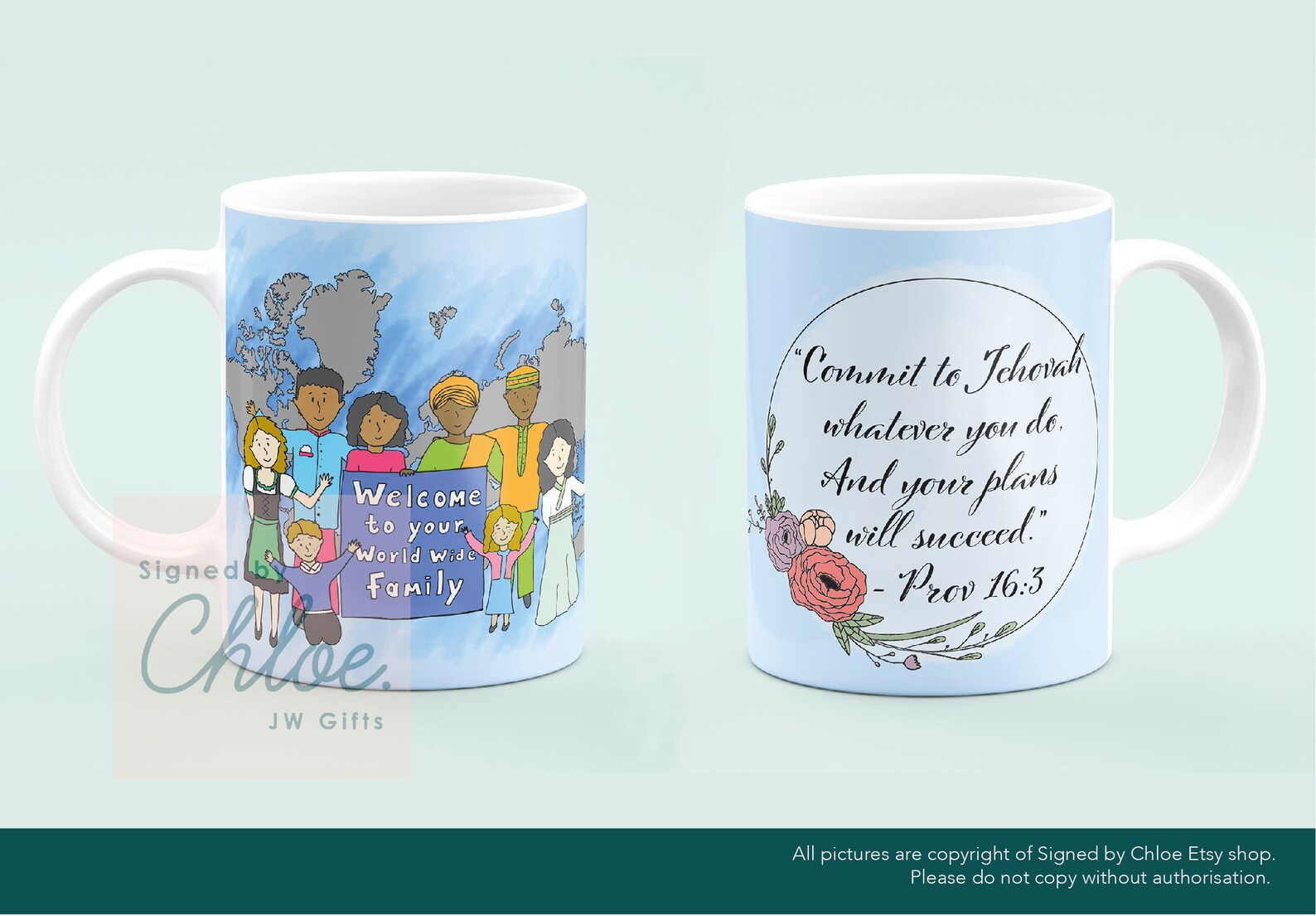 Baptism Mug JW gift 11oz Ceramic Mug Proverbs 163 Etsy