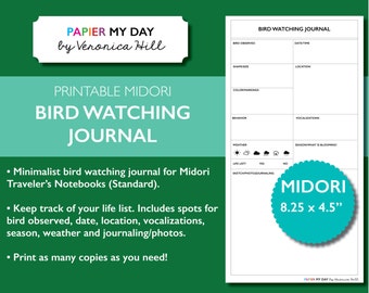 10 Bird Watching Journal Template